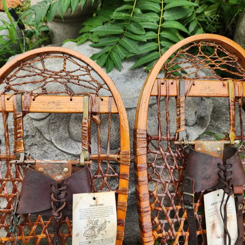 [BUNJANG] C.A. Lund Original 1944 US Army 10th Mountain Division Snowshoes / 미국 1944년  미 육군 제10산악사단이 사용하던 오리지널 C.A. Lund 스노슈.설피