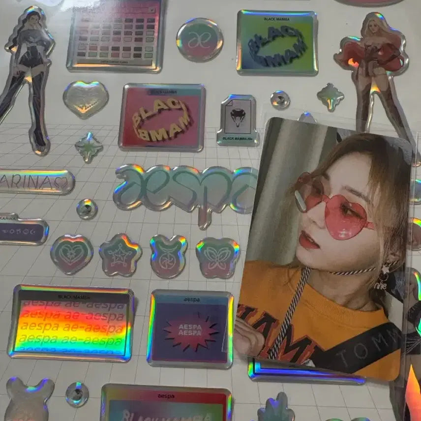 [BUNJANG] Aespa Epoxy Sticker / 에스파 에폭시 스티커