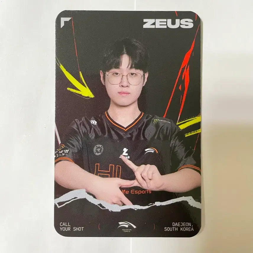[BUNJANG] HLE Zeus Photocard / MSI 한화생명 HLE 제우스 Zeus 포토카드