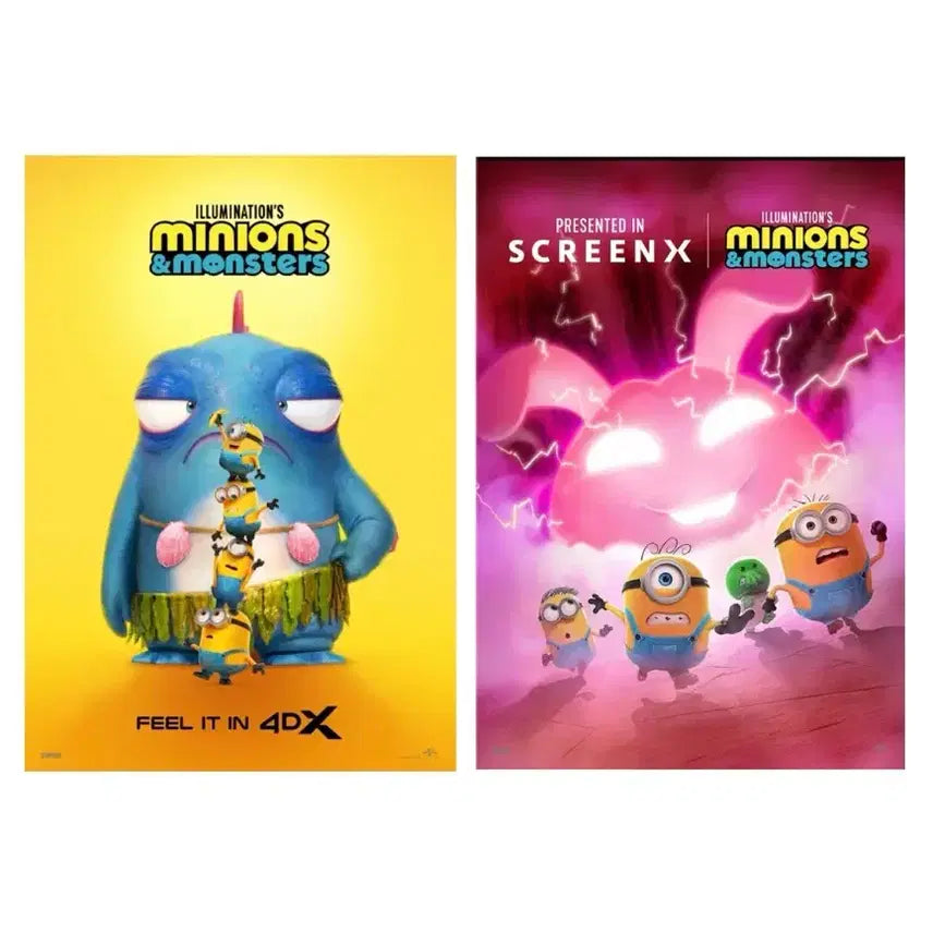 [BUNJANG] Minions &amp; Monsters ScreenX / 4DX Poster / TTT / Art Card / Original Slide / [미니언즈&amp;몬스터즈] 스크린엑스/4DX포스터/TTT/아트카드/오리지널슬라이드