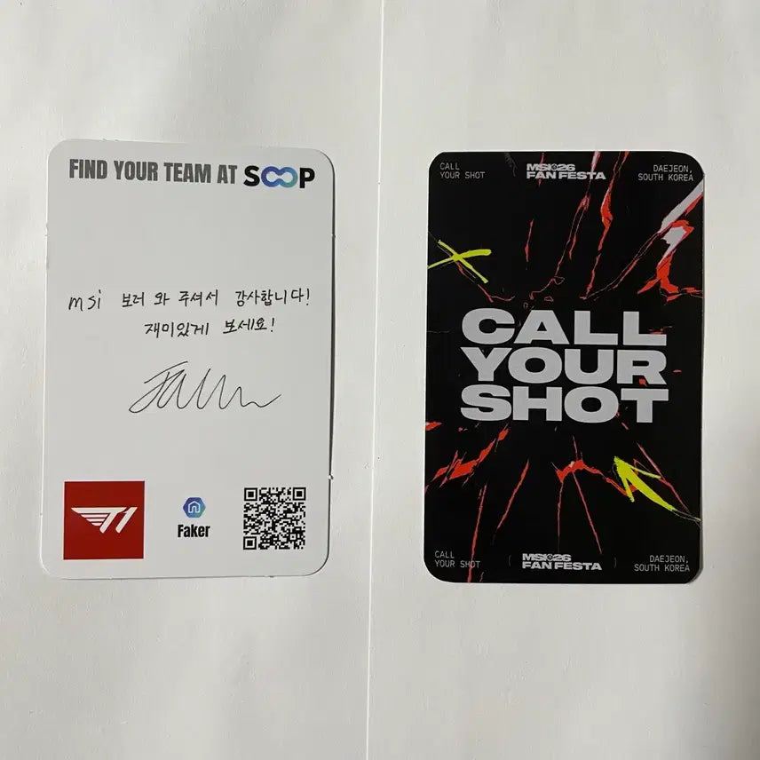 [BUNJANG] T1 Faker Photocard Set / MSI 티원 T1 페이커 Faker 포카