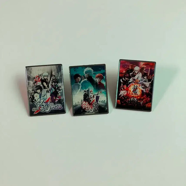 [BUNJANG] Gintama Movie Exclusive 3 Pin Set Bundle / 은혼 극장판 뱃지 3종 일괄 판매