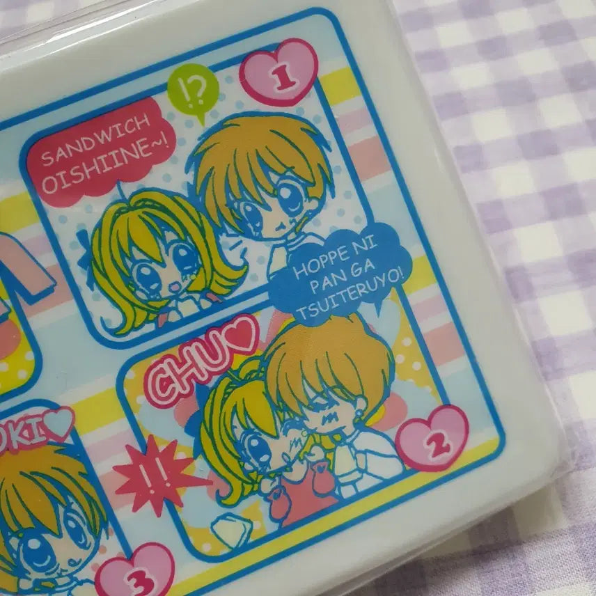 [BUNJANG] Peach Pit Pitchy Pitchy Fit Lunch Folding Box Storage Container Nakayoshi Appendix Heisei Retro Stationery / (미개봉) 피치피치핏치 런치 폴딩 박스 수납 보관함 나카요시 부록 헤이세이 고전 문구