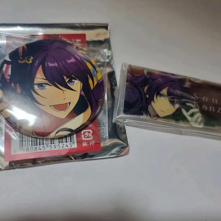 [BUNJANG] Ensemble Stars! Soma Kanzaki Badge &amp; Acrylic Badge Bundle Set / 앙스타 칸자키 소마 캔뱃지 아크릴 뱃지 일괄