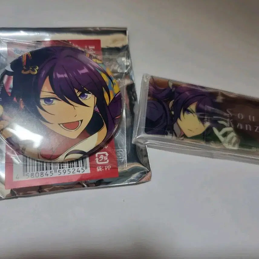 [BUNJANG] Ensemble Stars! Soma Kanzaki Badge &amp; Acrylic Badge Bundle Set / 앙스타 칸자키 소마 캔뱃지 아크릴 뱃지 일괄