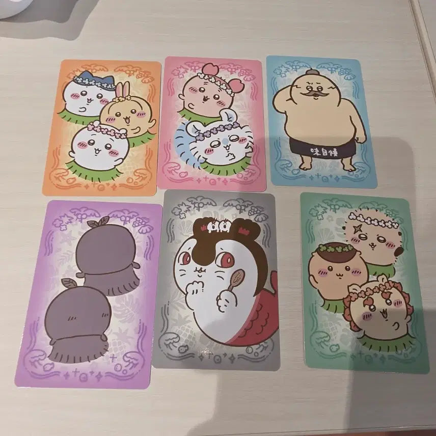 [BUNJANG] Chiikawa Movie Exclusive Character Card Set (6 Types) / 치이카와 영화 특전 캐릭터카드 6종 세트