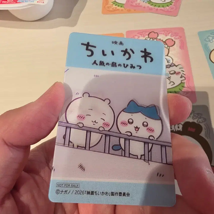 [BUNJANG] Chiikawa: The Secret of Mermaid Island Movie Official Goods Card / 영화 치이카와 인어섬의 비밀 카드