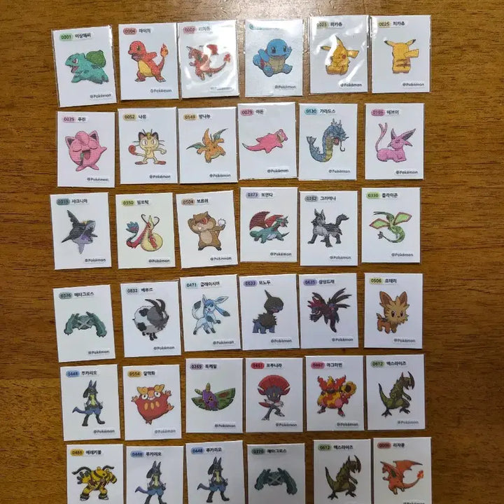 [BUNJANG] Pokemon Season 1 Sticker Set / 포켓몬 시즌1 띠부씰