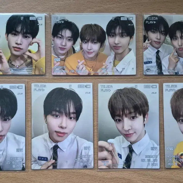 [BUNJANG] Terreca KPOP Rookie Kickflip Selfie Card Bundle Set / 2025 테레카 KPOP 루키 킥플립 셀피카드 7장랏 판매합니다.