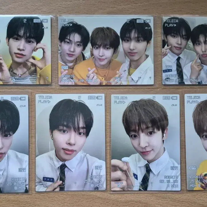 [BUNJANG] Terreca KPOP Rookie Kickflip Selfie Card Bundle Set / 2025 테레카 KPOP 루키 킥플립 셀피카드 7장랏 판매합니다.