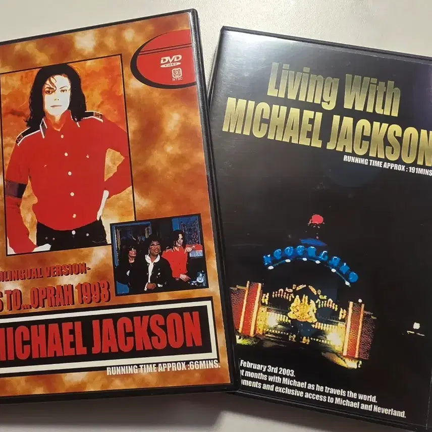 [BUNJANG] Michael Jackson Oprah Interview &amp; Living with Michael Jackson DVD Set / 마이클 잭슨 Michael Jackson DVD 오프라 인터뷰 / 리빙 위드 마이클잭슨