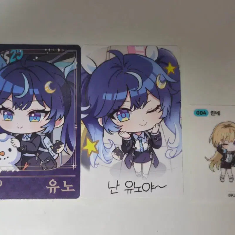 [BUNJANG] YOONHODAN K-Pop Photocard &amp; Rinne Sticker Set / 명조 유노 GS 포토카드+린네 띠부실
