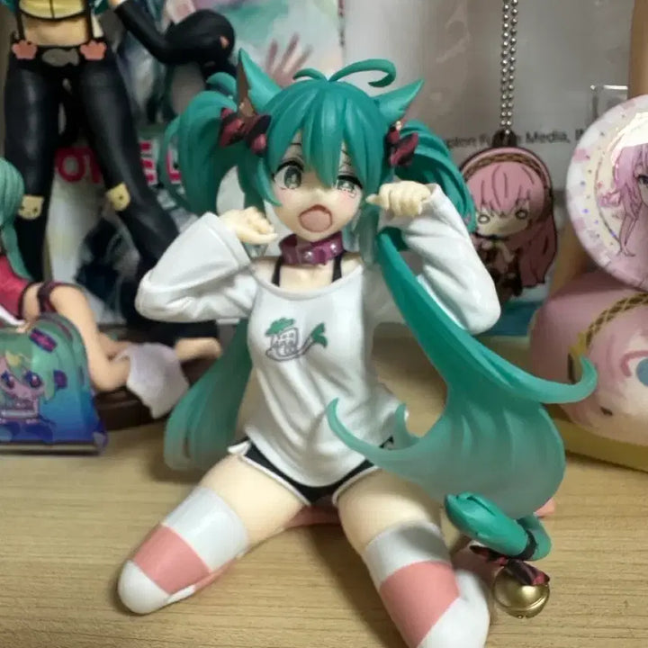 [BUNJANG] Taito Hatsune Miku Desktop Nekomimi Figure / 타이토 미쿠 데스크톱 네코미미 피규어