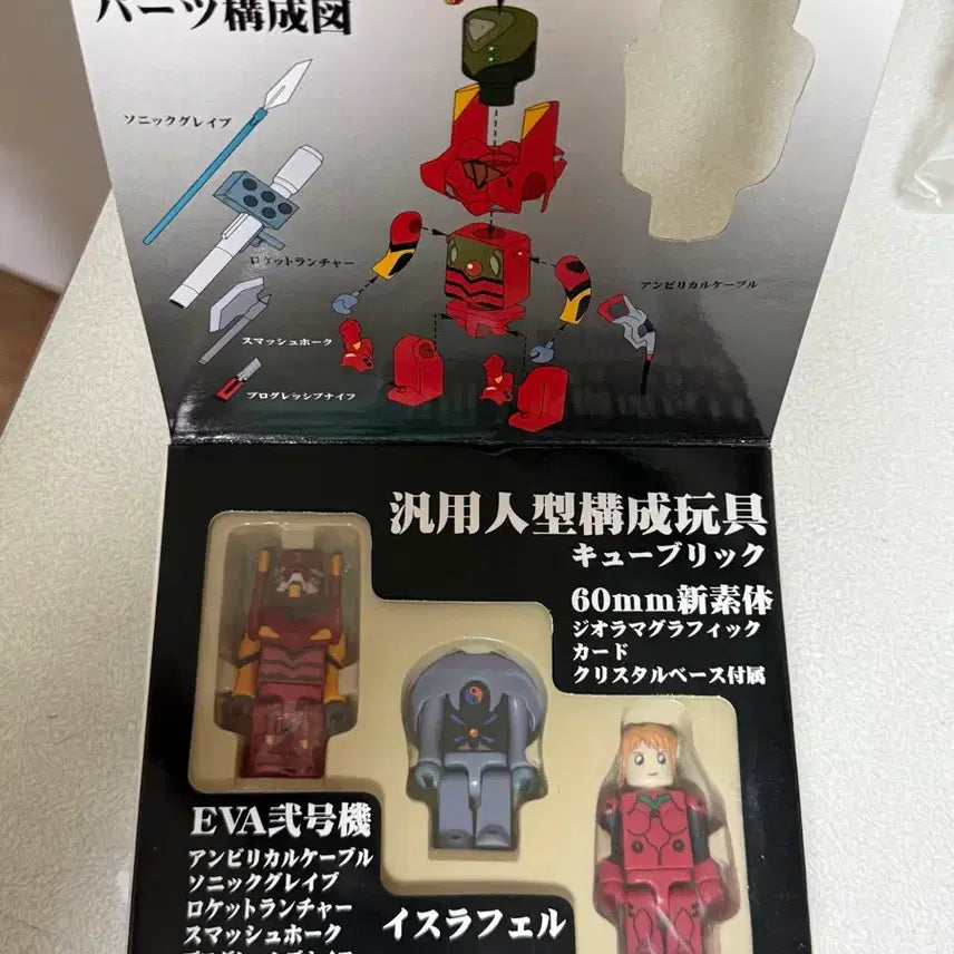 [BUNJANG] Evangelion Unit-02 Kubrick Figure / 에반게리온 큐브릭 (2호기)