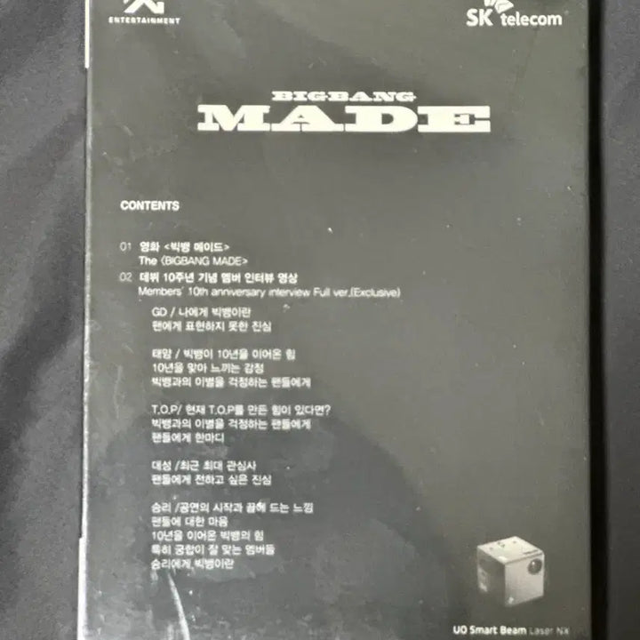 [BUNJANG] Bigbang 10th Anniversary Smart Beam Micro SD Card (Sealed) / [미개봉] 빅뱅 Bigbang 10주년 스마트빔 마이크로 SD 카드