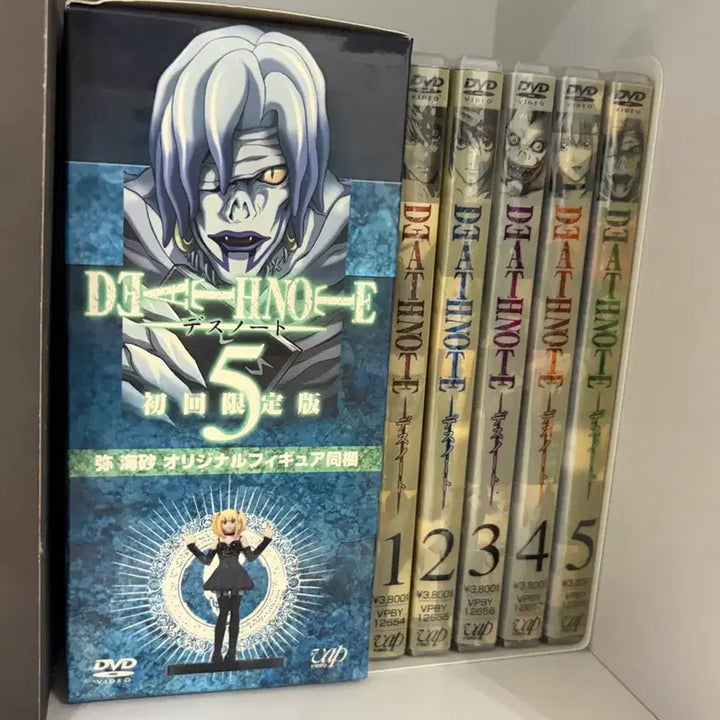 [BUNJANG] Death Note DVD Set (Vol. 1-5) with Misa Amane Figure Bundle / 데스노트 dvd 1~5 + 미사 피규어 일괄
