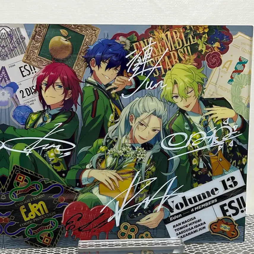[BUNJANG] Ensemble Stars Eden Trip Album Signed Acrylic Standee Jun, Hiroyori, Ibara, Nagisa / 앙스타 에덴 트립 앨범 사인 아크릴 스탠드 쥰 히요리 이바라 나기사