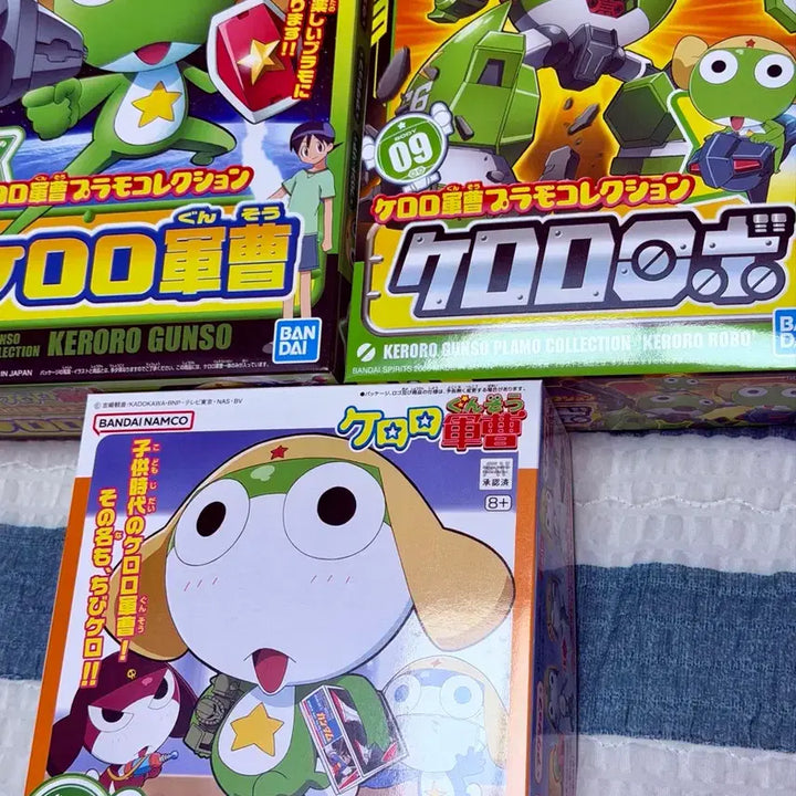 [BUNJANG] Bandai Keroro Robo Mark 1 &amp; Chibi Keroro Plastic Model Set / 케로로 프라 (케로로 중사,케로로 로보 마크1,치비 케로로)