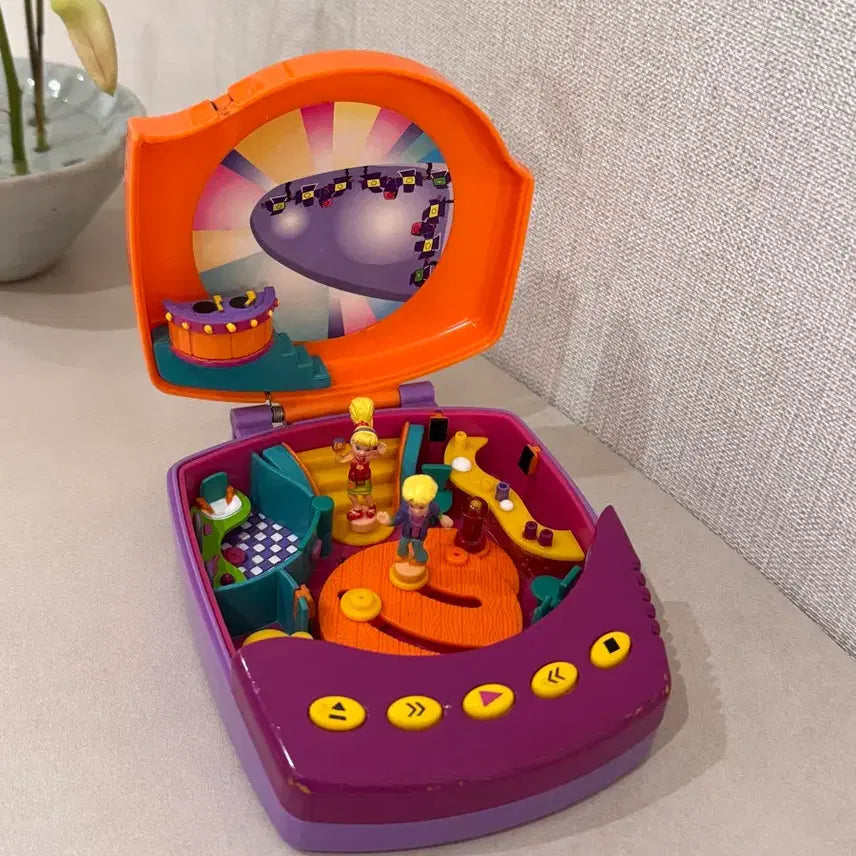 [BUNJANG] Bluebird Toys Polly Pocket CD Player Compact Figure Playset / 고전 폴리포켓 cd플레이어 피규어