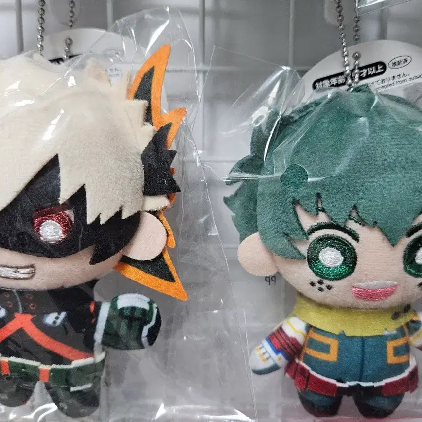 [BUNJANG] My Hero Academia Chibi Plush Set (Bakugo, Midoriya) / 나의 히어로 아카데미아 히로아카 나히아 chibi 치비누이구루미 미로리야 바쿠고