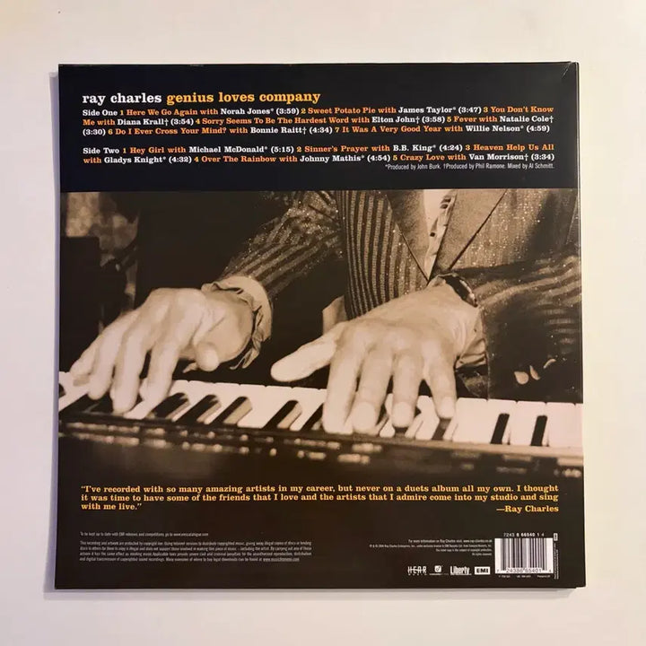 [BUNJANG] Ray Charles Genius Loves Company 2004 EU Original 1st Press LP / [희귀] Ray Charles  Genius Loves Company 초반 LP