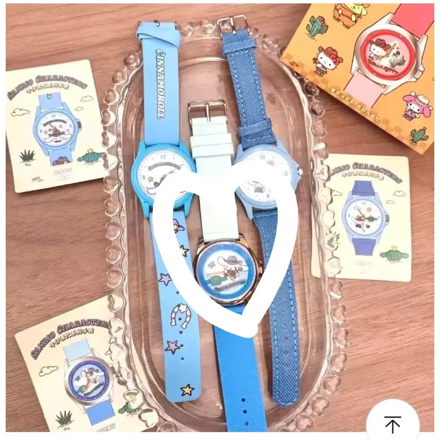 [BUNJANG] Sanrio Cinnamoroll Cowboy Wristwatch / 산리오 카우보이 손목시계 시나모롤