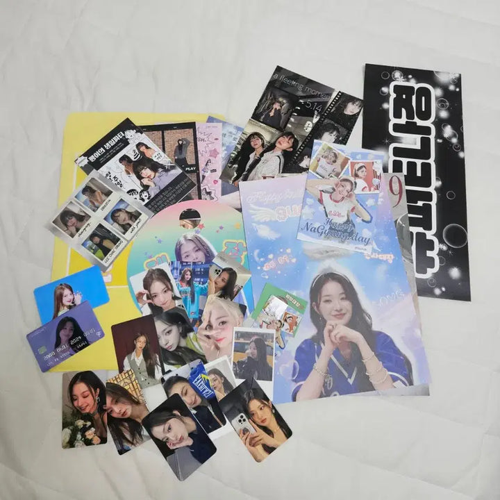 [BUNJANG] fromis_9 Na-kyung &amp; Chae-young Birthday Cafe Goods Bundle Set / 프로미스나인 이나경 이채영 생일카페 굿즈