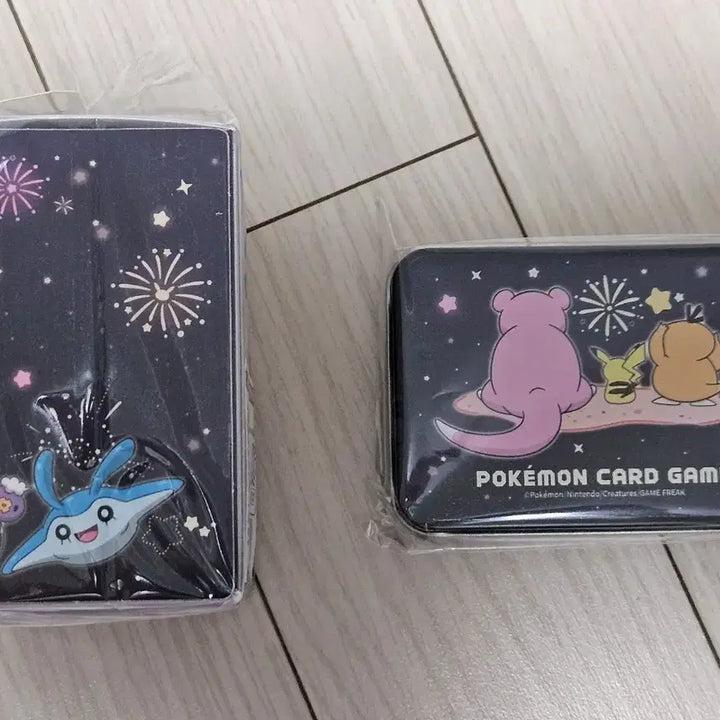 [BUNJANG] Pokemon Card Busan Pop-up Exclusive Fireworks Design Deck Case &amp; Tin Case (2 Types, Sealed Set) / 포켓몬 카드 부산팝업 불꽃놀이 덱케이스 틴케이스 2종 미개봉 세트