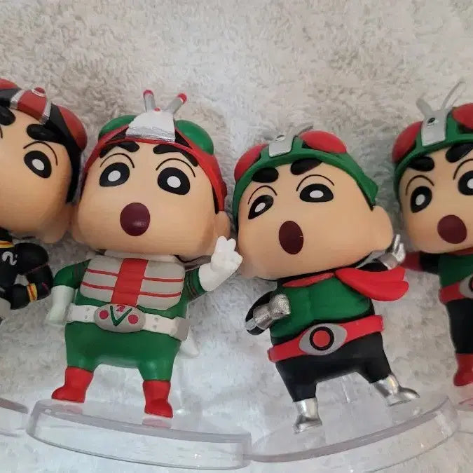 [BUNJANG] Crayon Shin-chan Kamen Rider Figure Set / 가면 라이더 짱구 일괄 판매