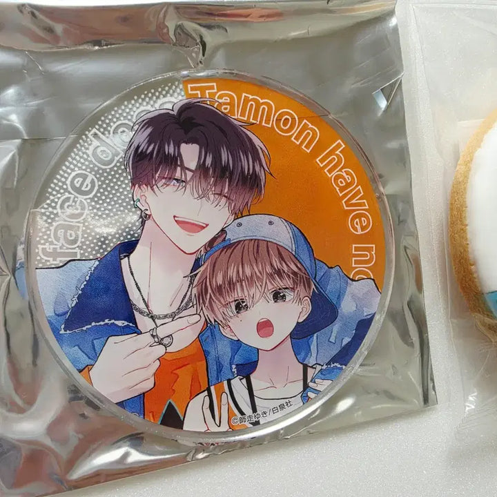 [BUNJANG] Tammon-gun Gratte Cookie + Acrylic Coaster Set (Sealed) / 타몬군 지금 어느쪽 그라떼 쿠키+아크릴코스터 세트 미개봉