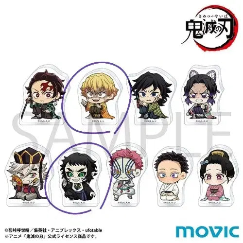 [BUNJANG] Demon Slayer: Kimetsu no Yaiba MugeN Ressha Arc MUVIC Korotto Acrylic Set - Zenitsu &amp; Kaigaku Bundle / 귀멸의칼날 무한성 무빅 코롯토 아크릴 젠이츠 카이가쿠 일괄