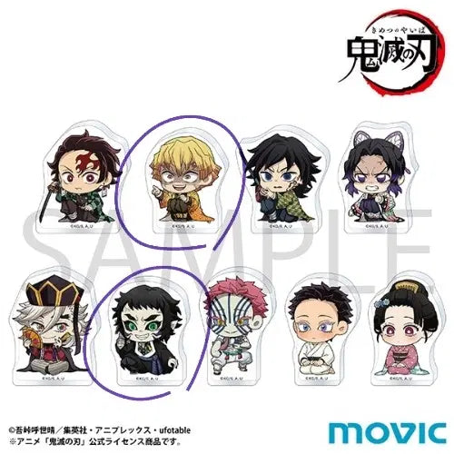 [BUNJANG] Demon Slayer: Kimetsu no Yaiba MugeN Ressha Arc MUVIC Korotto Acrylic Set - Zenitsu &amp; Kaigaku Bundle / 귀멸의칼날 무한성 무빅 코롯토 아크릴 젠이츠 카이가쿠 일괄