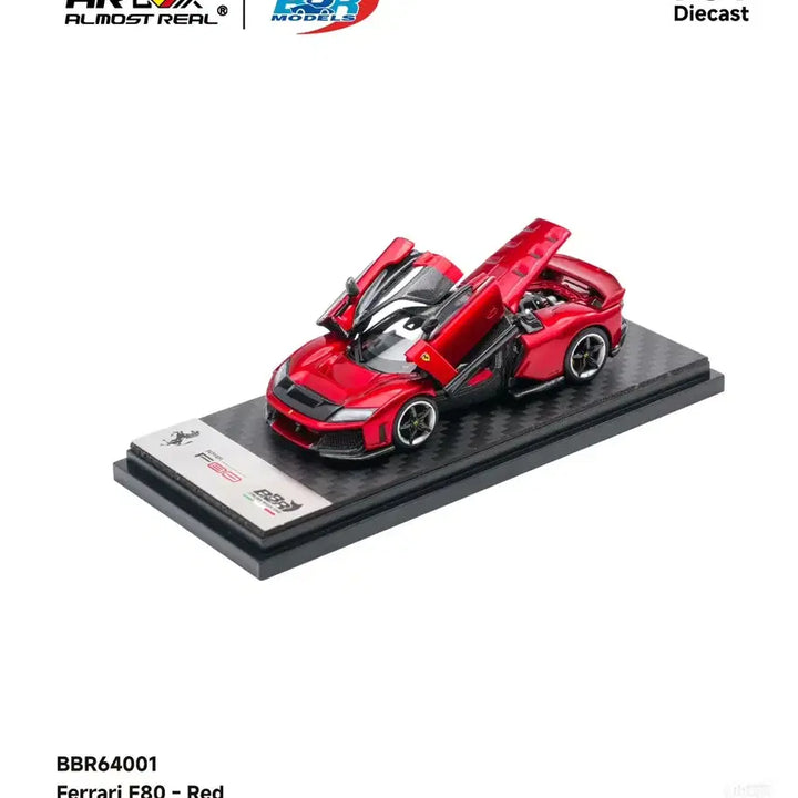 [BUNJANG] 1:64 Almost Real x BBR Ferrari F80 Red / 1:64 AR Box (올모스트 리얼) x BBR 페라리 F80