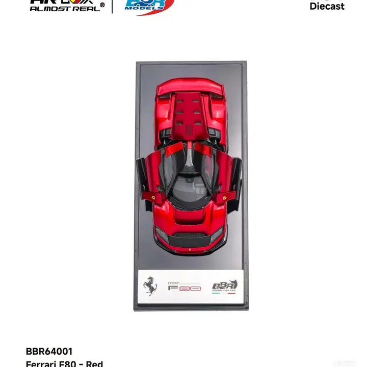 [BUNJANG] 1:64 Almost Real x BBR Ferrari F80 Red / 1:64 AR Box (올모스트 리얼) x BBR 페라리 F80