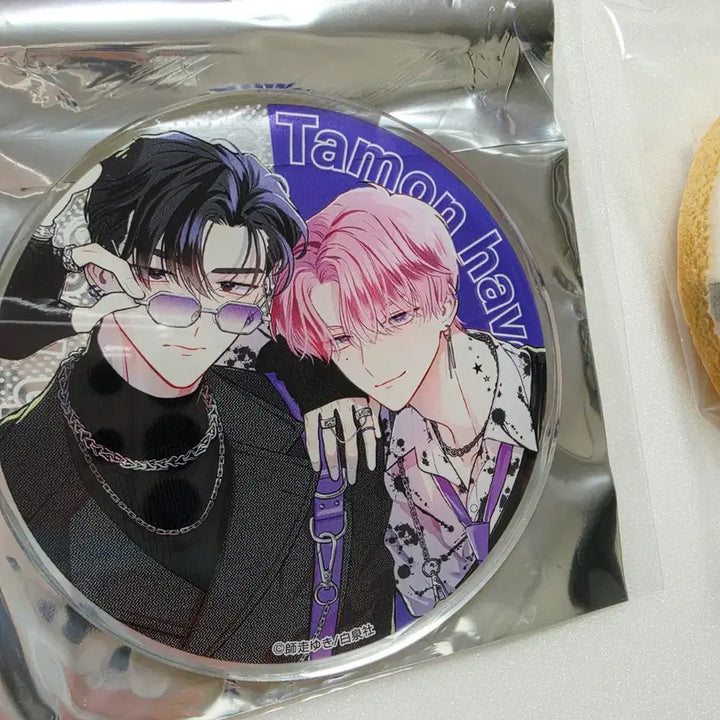 [BUNJANG] Tamonn-kun Latte Cookie + Acrylic Coaster Set (Sealed) / 타몬군 지금 어느쪽 그라떼 쿠키+아크릴코스터 세트 미개봉