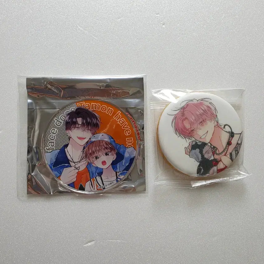 [BUNJANG] Tamont-gun "Gratte" Cookie + Acrylic Coaster Set (Unsealed) / 타몬군 지금 어느쪽 그라떼 쿠키+아크릴코스터 세트 미개봉