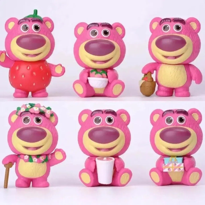 [BUNJANG] Toy Story Lotso Bear Figure Set (6 Types, Unsealed) / 토이스토리 랏소베어 피규어 미개봉 6종 세트로 일괄 판매합니다.