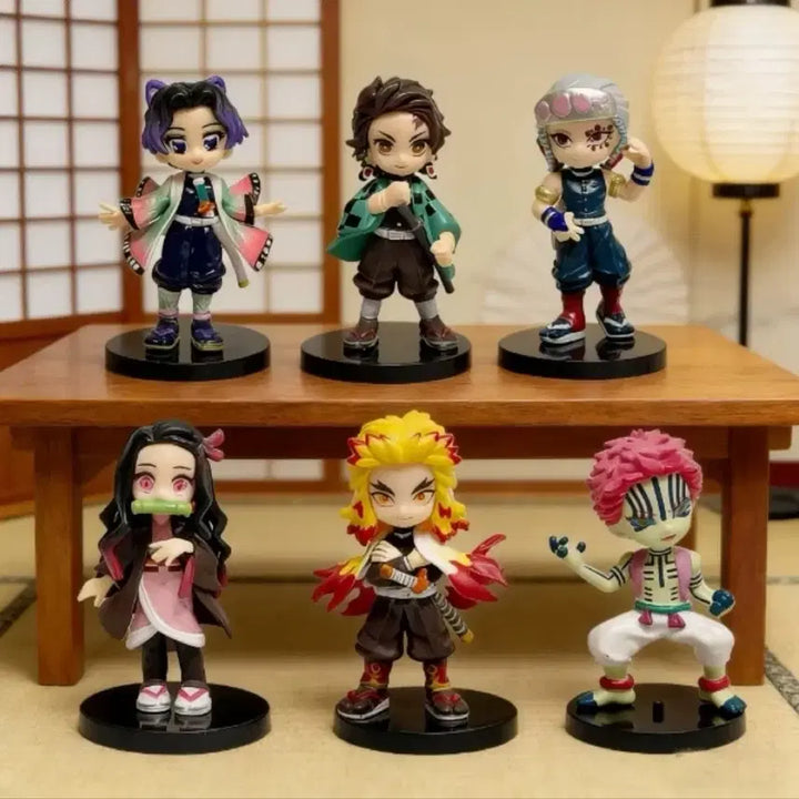 [BUNJANG] Demon Slayer: Kimetsu no Yaiba 6-Piece Figure Set (Sealed) / 귀칼 귀멸의칼날 피규어 미개봉 6종 세트로 일괄 판매합니다.