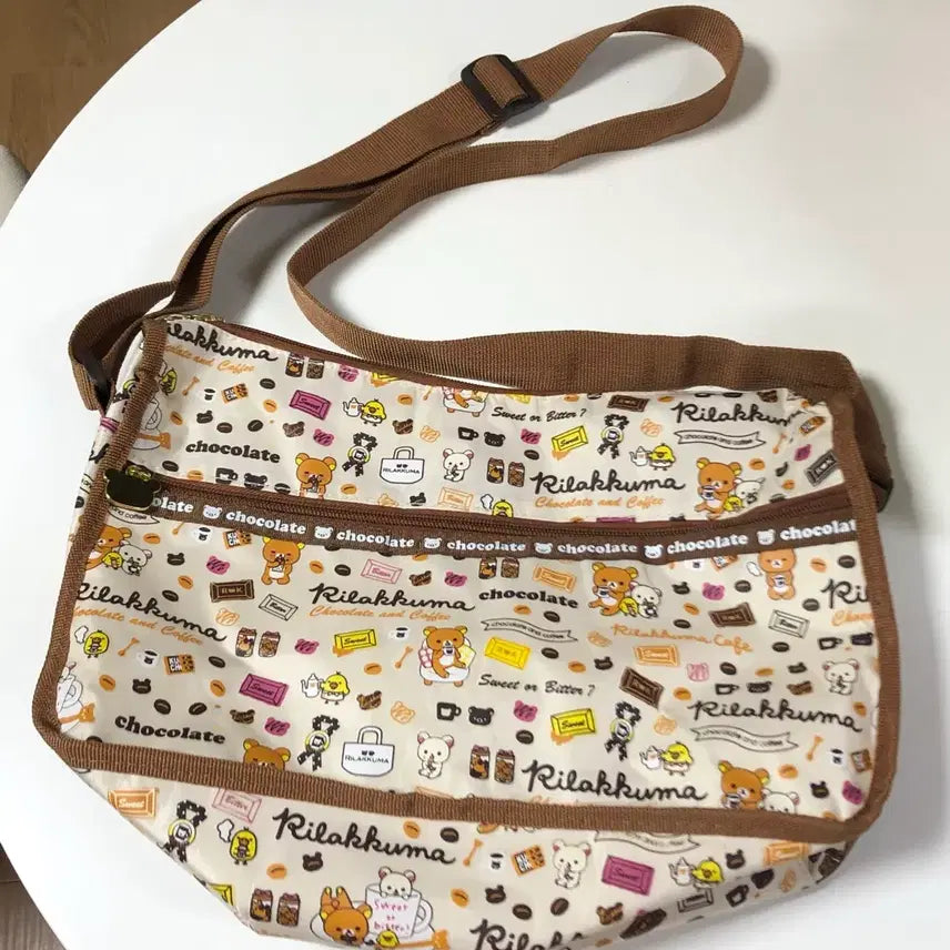 [BUNJANG] Vintage Rilakkuma Chocolate Crossbody Bag / 고전 리락쿠마 초콜릿 크로스백 코리락쿠마 가방