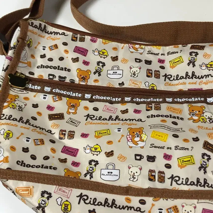 [BUNJANG] Vintage Rilakkuma Chocolate Crossbody Bag / 고전 리락쿠마 초콜릿 크로스백 코리락쿠마 가방