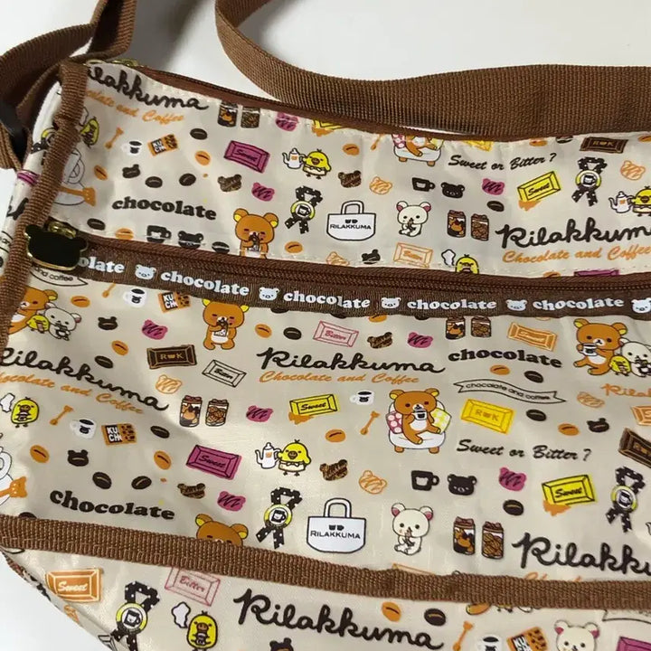 [BUNJANG] Vintage Rilakkuma Chocolate Crossbody Bag / 고전 리락쿠마 초콜릿 크로스백 코리락쿠마 가방