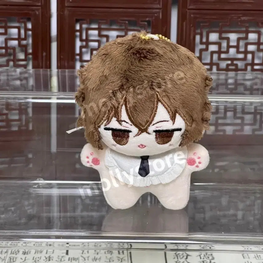 [BUNJANG] Bungo Stray Dogs Osamu Dazai 10cm Plush Doll with Bib / 문호스트레이독스 10cm 턱받이 솜인형 누이 굿즈 다자이 오사무
