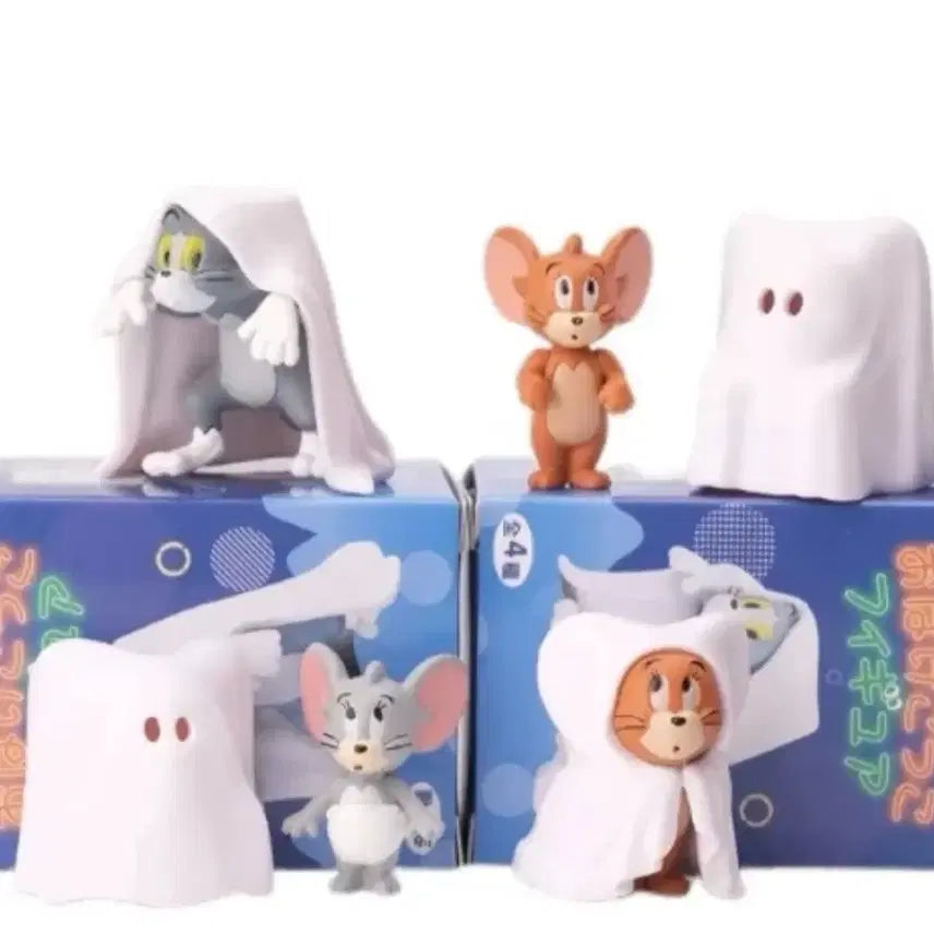 [BUNJANG] Tom and Jerry Ghost Figure Set (4 Types, Sealed) / 톰과제리 유령 피규어 미개봉 4종 세트로 일괄 판매합니다.