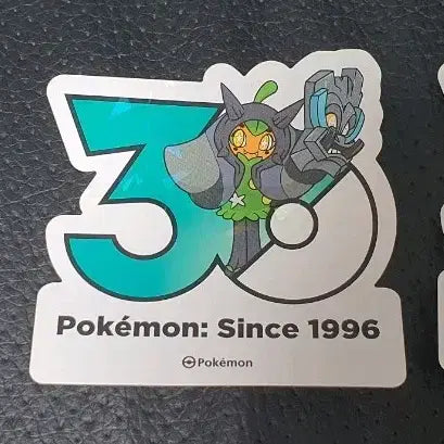 [BUNJANG] Pokemon 30th Anniversary Logo Sticker Augma 3 Types / 포켓몬 30주년 로고 스티커 오거폰 3종