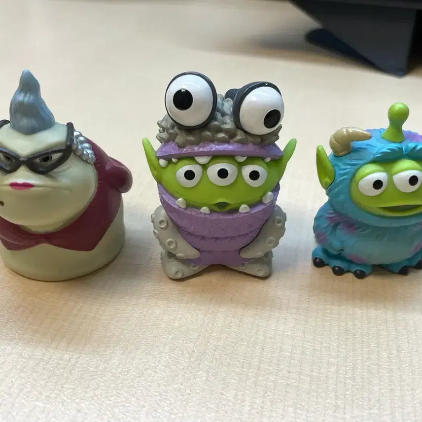 [BUNJANG] Monsters, Inc. Figure 3-Set (Alien Remix + Monsters, Inc.) / 몬스터 주식회사 피규어 3종 세트(알린리믹스+몬스터주식회사)
