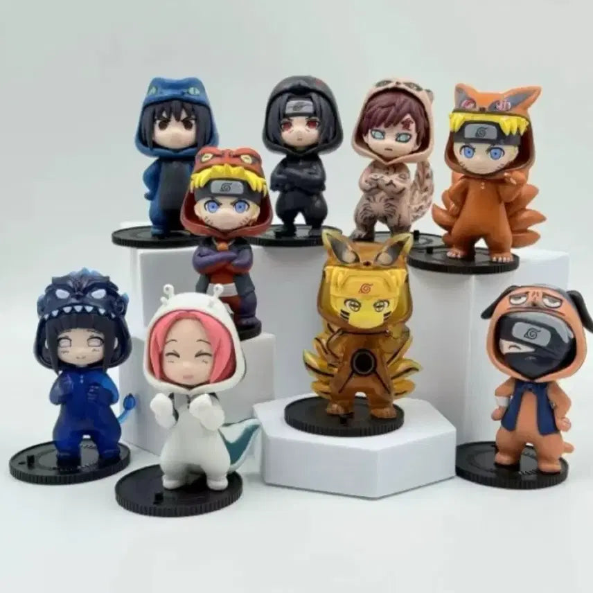 [BUNJANG] Naruto Cosplay Figure 9-Piece Set (Sealed) / 나루토 코스프레 피규어 미개봉 9종 세트로 일괄 판매합니다.