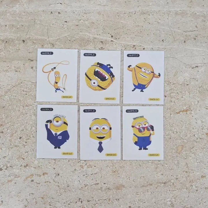 [BUNJANG] Minions 6-Piece Sticker Set / 미니언즈 띠부띠부씰 6종 세트