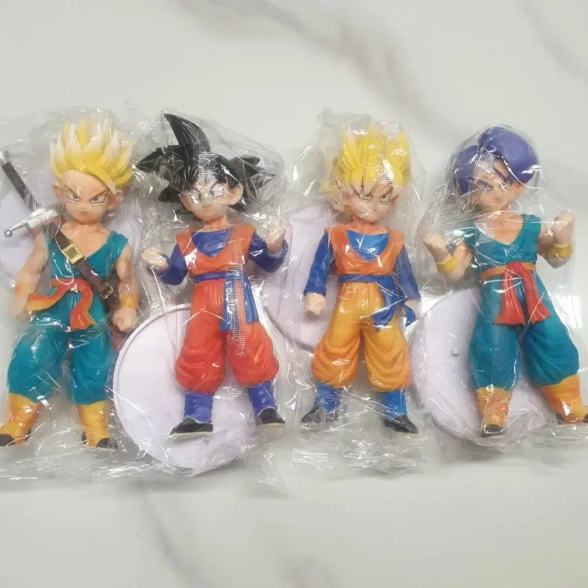 [BUNJANG] Dragon Ball Trunks &amp; Son Goten 4-Figure Set (Sealed Bundle) / 드래곤볼 트랭크스 손오천 4종 미개봉 피규어 세트 일괄로 판매합니다.