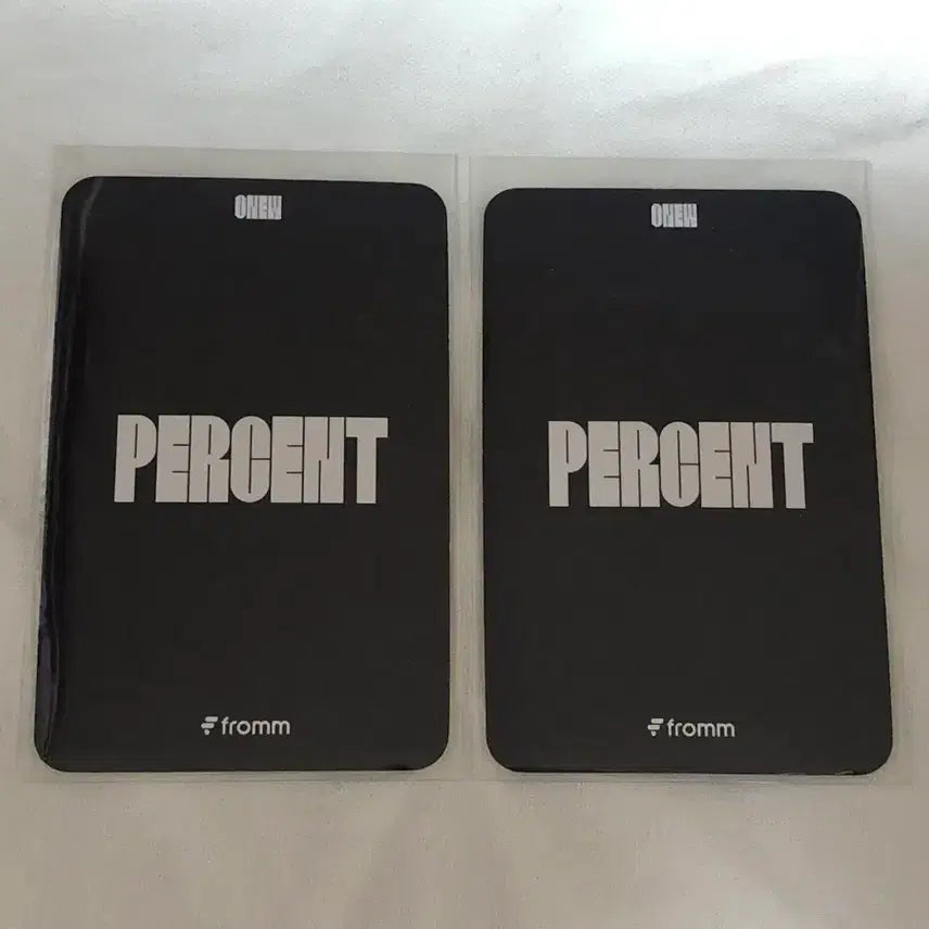 [BUNJANG] Onew Percent Photocard Bundle Set (2 Types) / 온유 퍼센트 프롬 포토카드 2종 일괄
