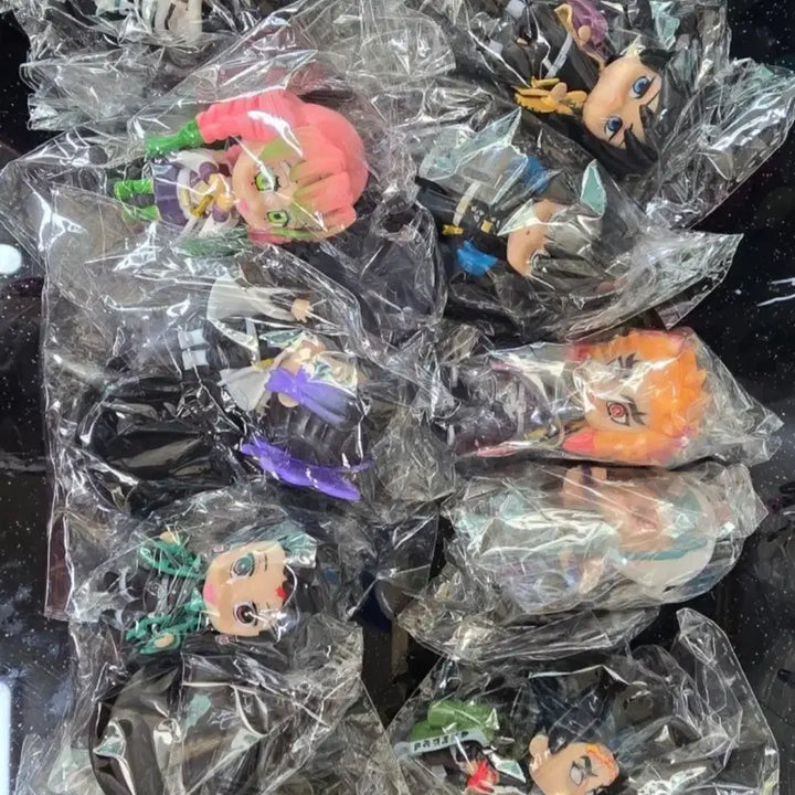 [BUNJANG] Demon Slayer 10-Piece Figure Bundle Set (Sealed) / 귀멸의 칼날 미개봉 피규어 10종 세트로 일괄 판매합니다.